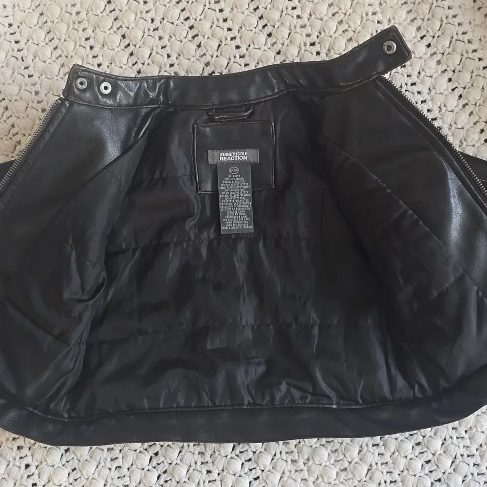 Kenneth Cole Reaction | Kids Black Faux Leather Jacket